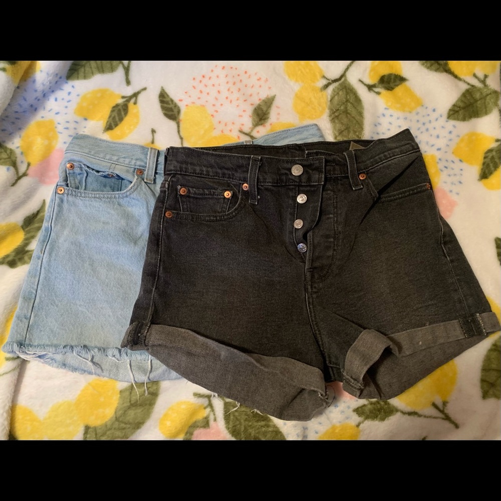 TWO Pairs Levi’s Vintage High Rise Shorts Size 29